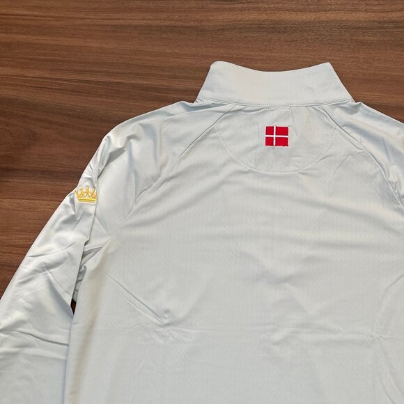 Kastel Denmark - Long Sleeve Quarter Zip Sun Shirt - Light Blue - XL - Picture 5 of 6